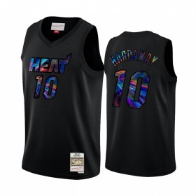 Maglia NBA Miami Heat Tim Hardaway 10 Iridescent HWC Collection Swingman - Uomo